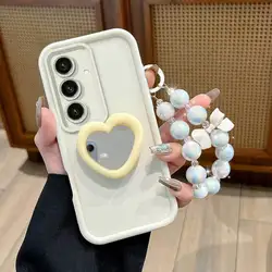 Versatile Phone Case with Innovative Bracket and Elegant Lanyard - Galaxy A15 4G (WHITE)