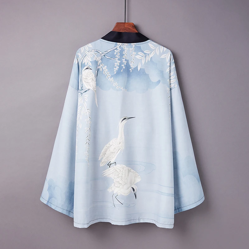Traditional Harajuku Japanese Kimono Loose Yukata Summer Beach Sunscreen Kimono Cardigan Cosplay Blouse Kimono Femme кимоно