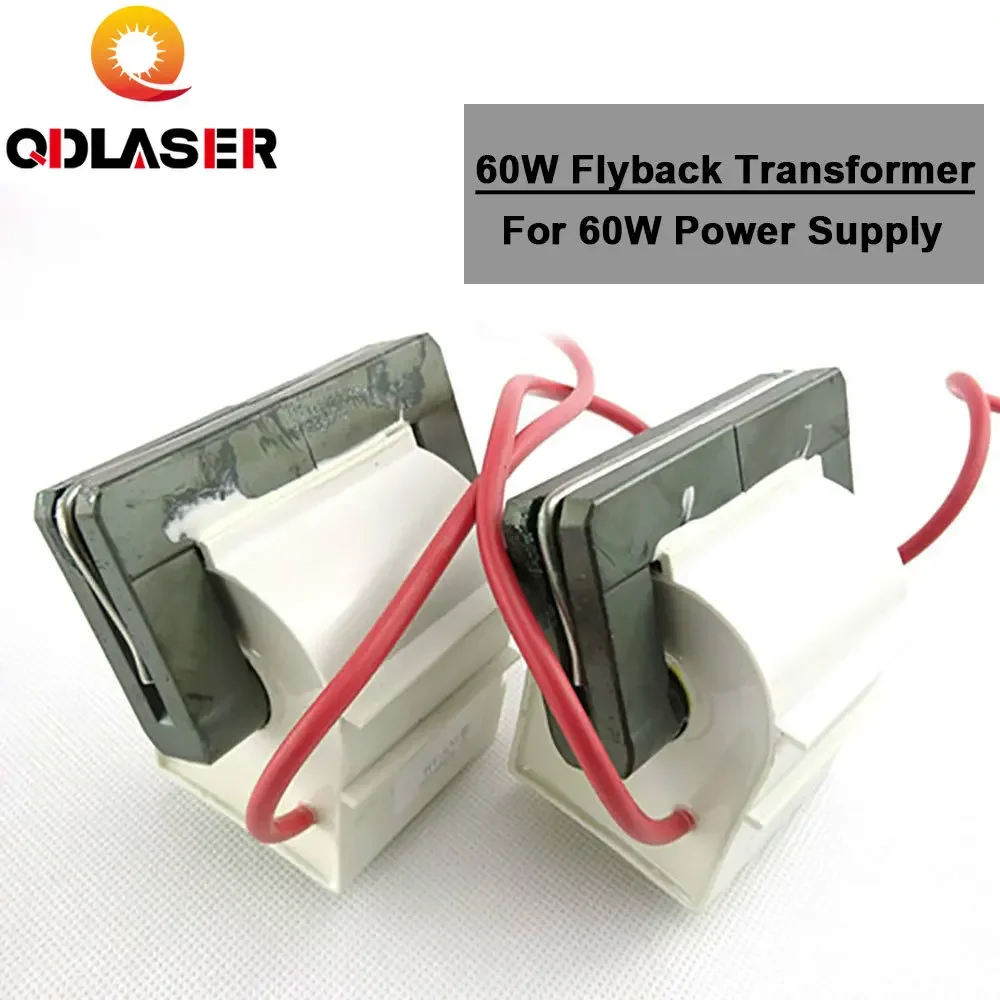 

QDLASER 60W Laser Power Supply High Voltage Flyback Transformer for CO2 Laser Engraving and Cutting Machine