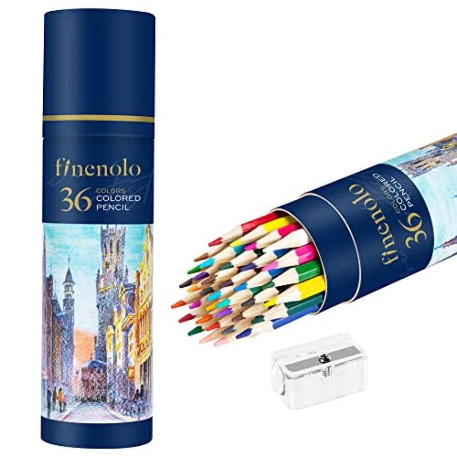 36 Pack Colored Pencils for Adult Coloring Books, Soft Core, Art Drawing Pencils for Artists Beginners, Coloring Pencils Set wi