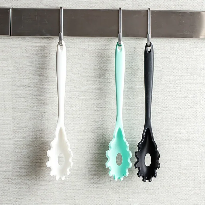 Large Silicone Pasta Spoon Noodle Spoon Food Grade Heat Resistant Pasta Grab Kitchen Cooking Tool Tableware silicone pasta spoon