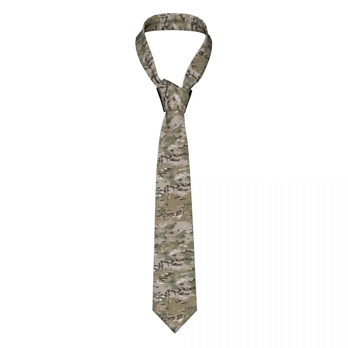 Men and Women Woven Necktie 8cm Wide Camouflage Military