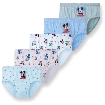 5 pezzi/lottp biancheria intima per bambini Cartoon Mickey Boys mutandine Cotton Toddlers Kids triangolo mutande slip traspiranti per ragazzi 1