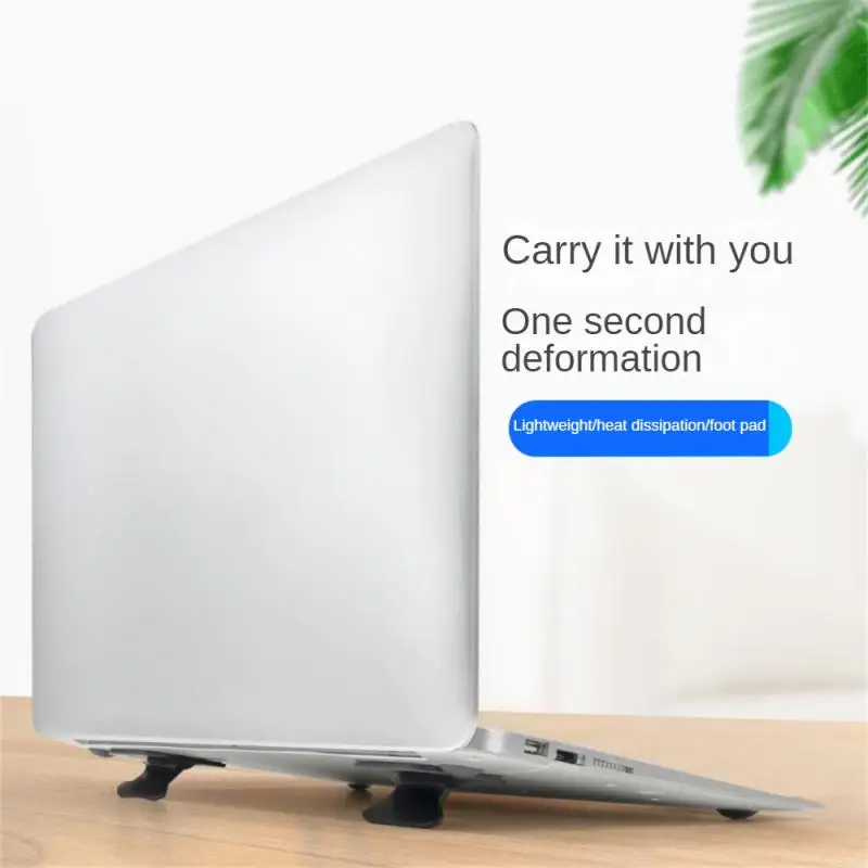 

Metal Foldable Laptop Stand Non-slip Base Bracket Support For Macbook Air Lenovo Thinkpad PC Laptops Mini Cooling Holder Feet