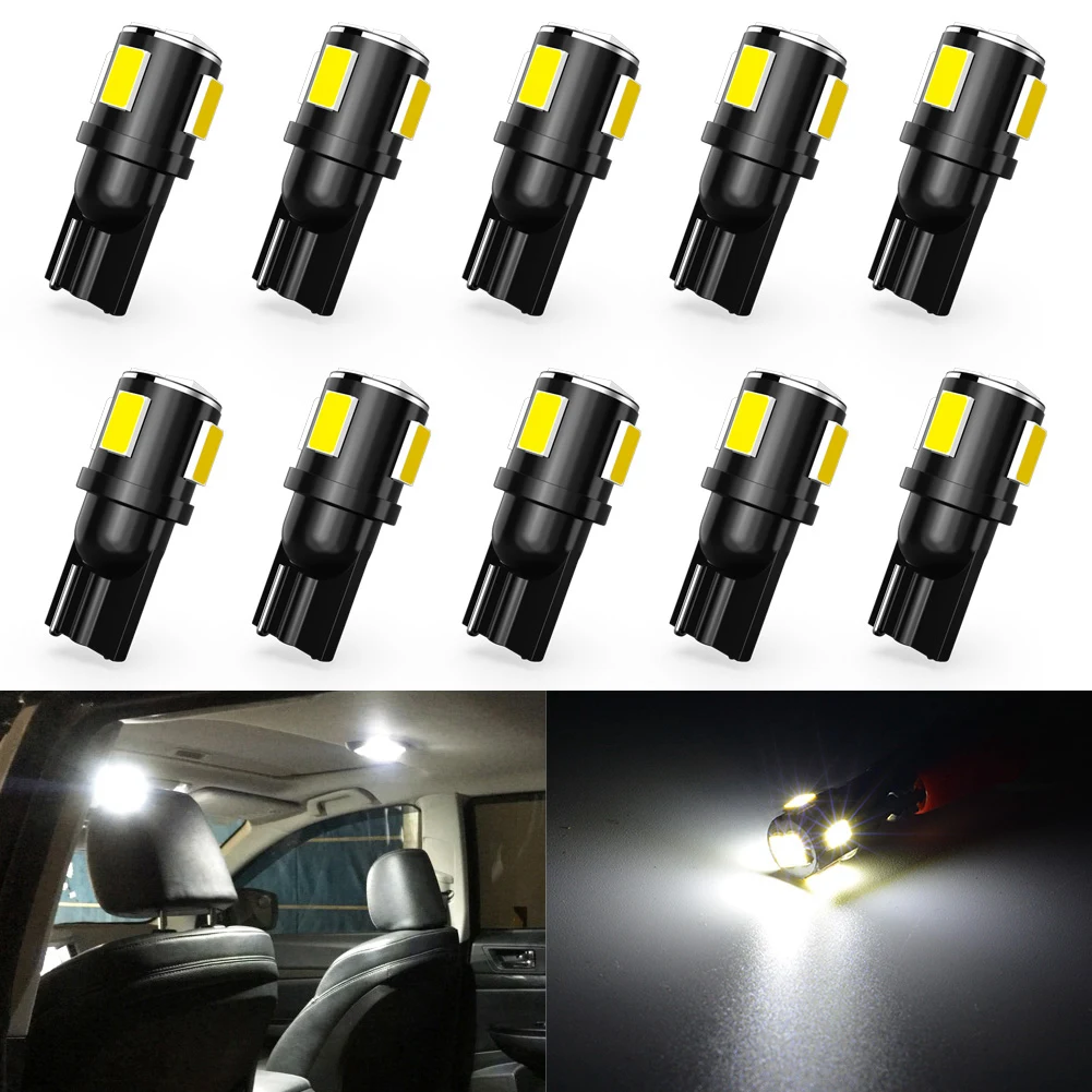 10x T10 Led Clearance Parking Lights W5w Bulb Car Interior For Mazda 3