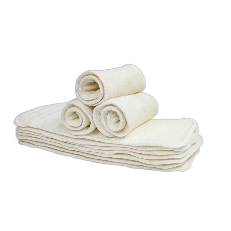 5pcs Ananbaby Reusable Pure Bamboo Material Cloth Diaper Inserts For Baby Best Organic Cloth Diaper Inserts