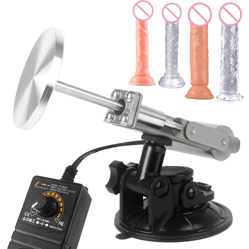 Mini Telescopic Sex Machine 39mm/45mm Stroke Dildo+60mm Plate Female Masturbation Sexual Kit Reciprocating Linear Actuator