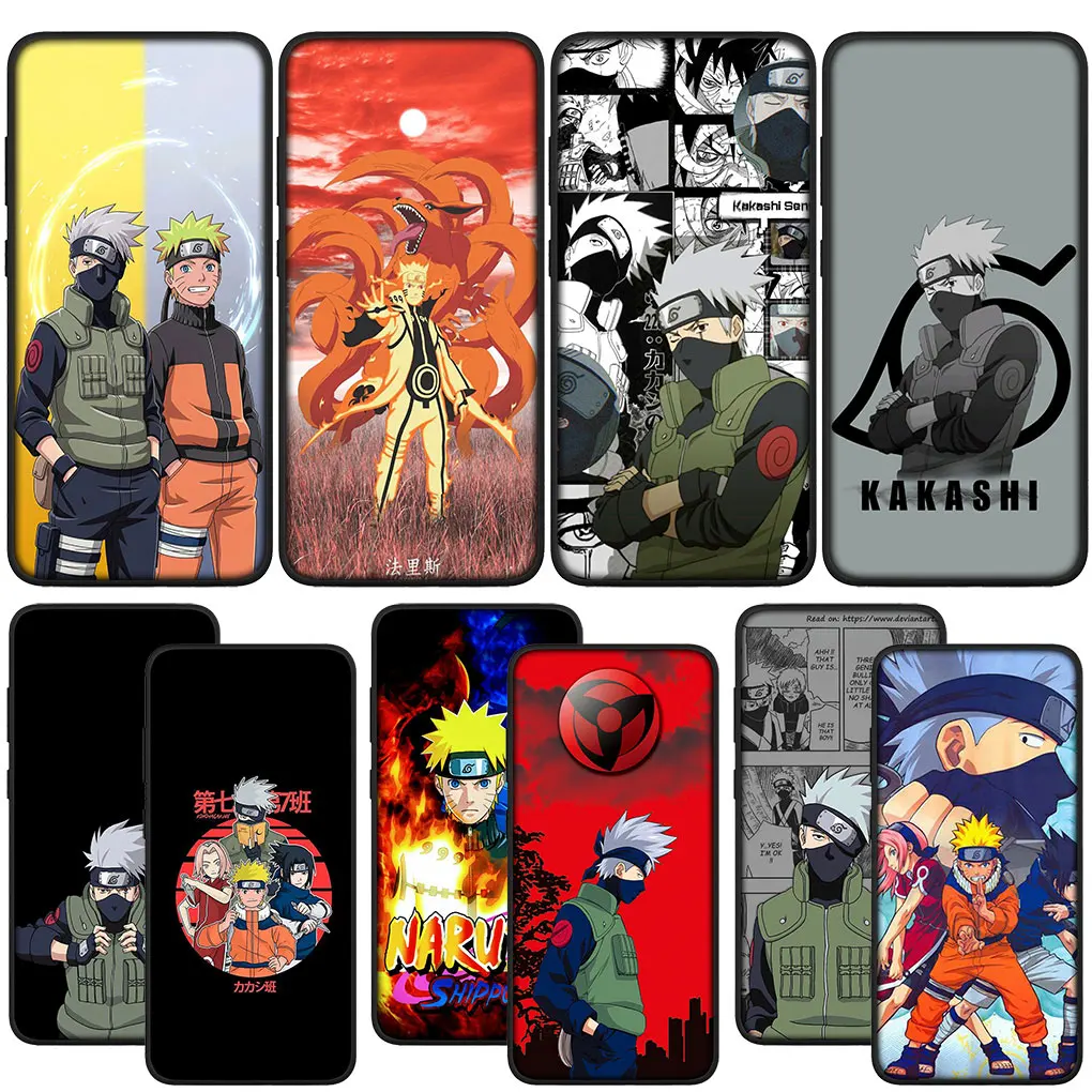 Sleek Anime-Inspired Phone Cover featuring Uchiha Sasuke and Kakashi