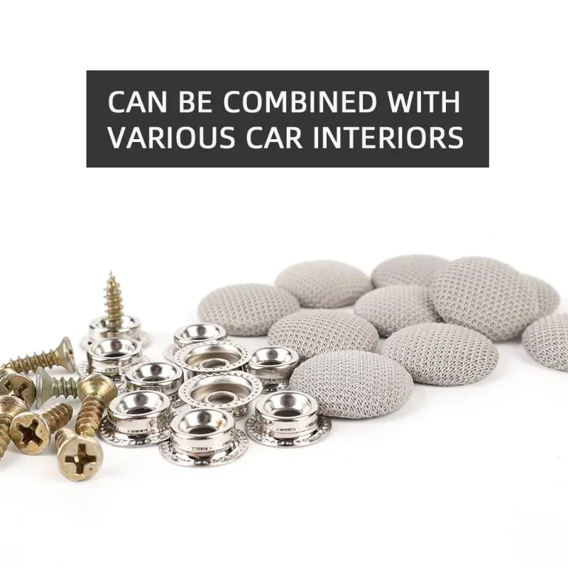 Car Fastener Clips 30/60Pcs Car Interior Roof Buckles Headliner Ceiling Cloth Fixing Screw Care Fabric Buckle Rivets Retainer Cap Repair Automotive