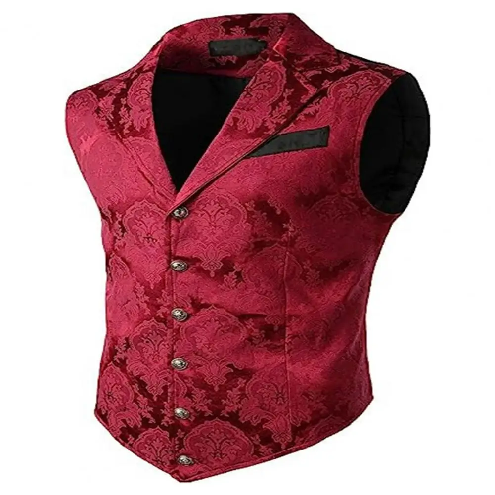 Men Vest Formal Business Style Retro Slim Fit Suit Vest Turn-down Collar Sleeveless Wedding Party Groom Waistcoat dress vests