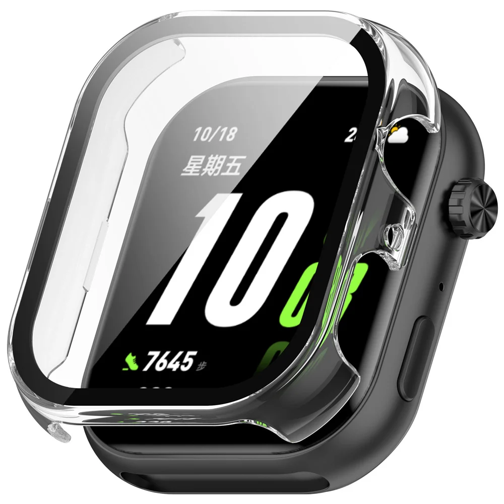 Enhanced Protective Watch Case with Glass Film Coverage: Durable Hard PC Frame and Shell Accessories