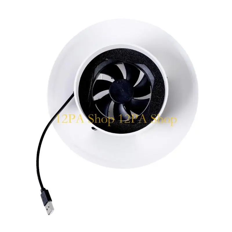 12PA 110mm 직경 USB 환기 팬 배기 팬 욕실 및 저장 공간 높은 풍량 추출기 팬 19.50cm
