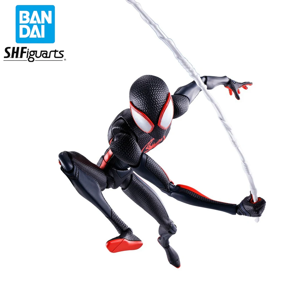 

In Stock Original Bandai S.H.Figuarts Spider-Man:Across the Spider-Verse Miles Morales Action Figure Anime Model Dolls Toy Gift