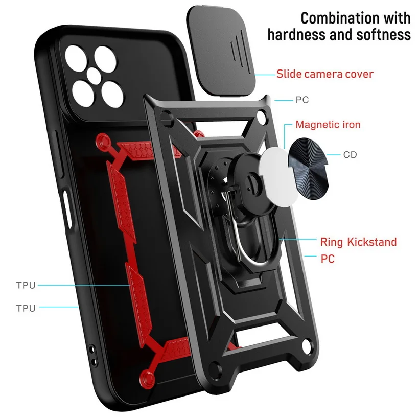 Durable Camera Protection Armor Hybrid Ring Case Cover