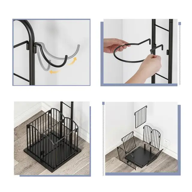 Sports Ball Storage Rack Balls Storage Stand Vertical Ball Rack Layered Ball Storage Rack Basketball Holder Display Stand Rack 3