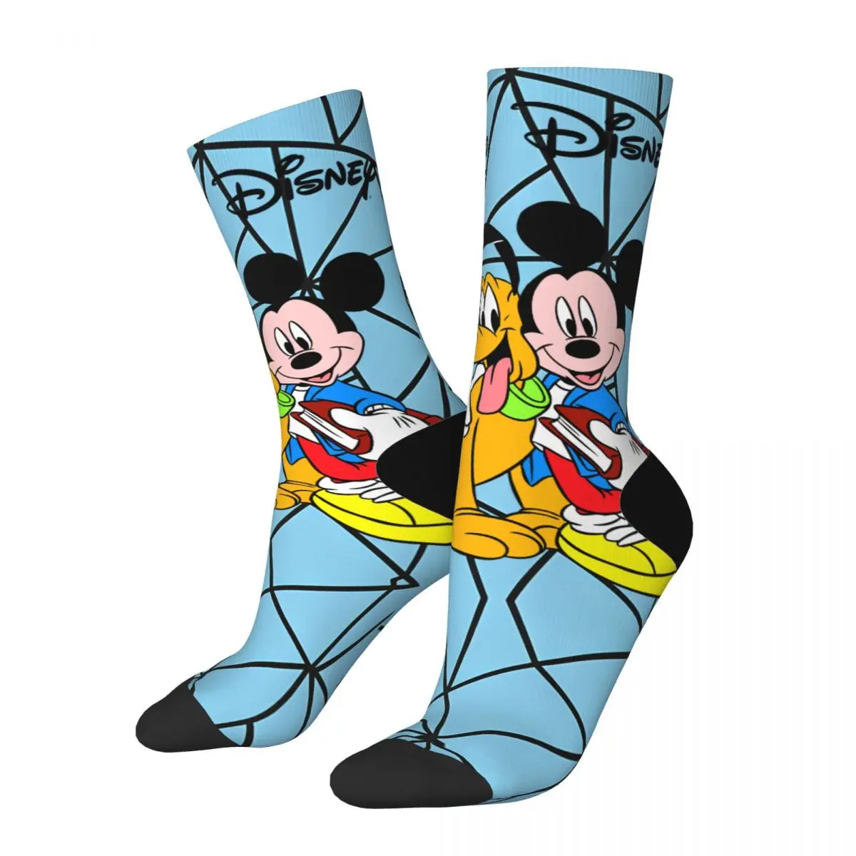 thumbnail image 1 of Calcetines divertidos y alegres para hombre, estilo vintage Harajuku, Mickey Mouse, estilo callejero, novedosos, informales, con estampado de regalo, 1 of 7