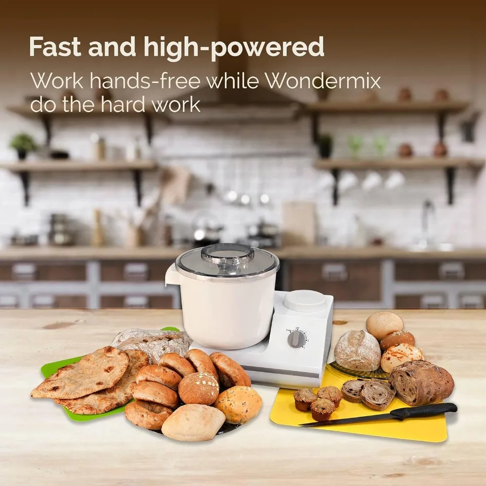 Complete bread dough mixer with dough hook, kitchen electric vertical mixer, white free shipping 6