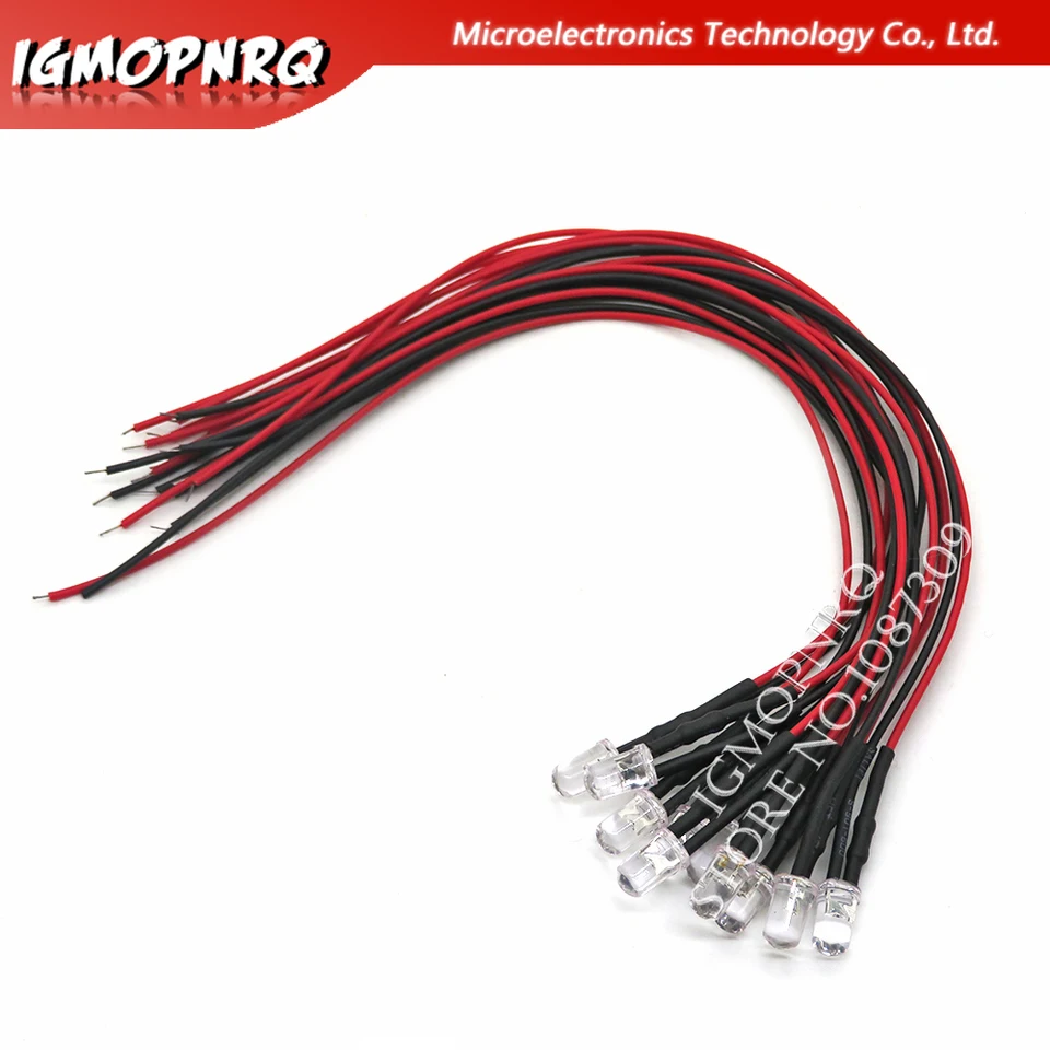 N.2 LED MM.3 12V Cc Clignotantes Blanc Modélisme Trains Nautica Auto Et - Foto 7