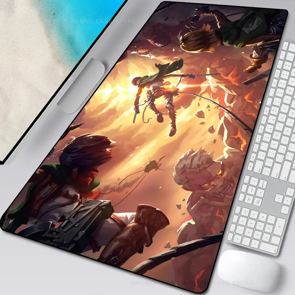 Tappetino Da Scrivania Per Tappetino Per Mouse Anime A-Attack On Titan Con Accessori Per Giochi Pad Tappetino Per Tastiera Xxl Prime Gaming Tappetino 