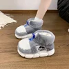 Rabbit Cotton Slippers Women Winter Warm Shoes Plush Lining Indoor Slipper Couple Platform High Top Snow Boots Male Home Slipper 2