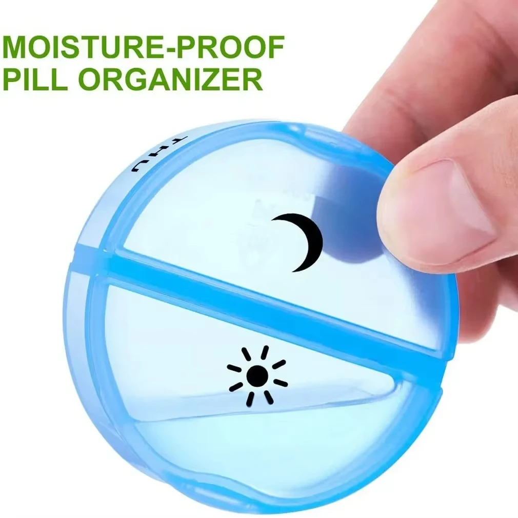 Weekly Medicine Storage Organizer - Portable Pill Box and Tablet Dispenser