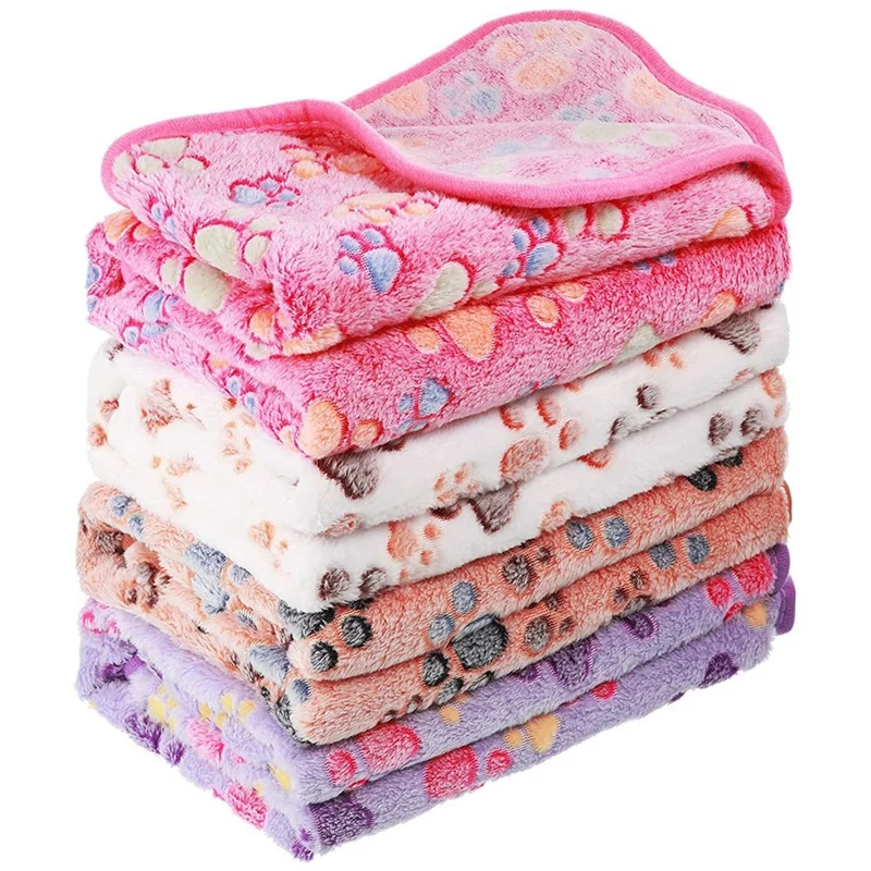 

4 Pieces Puppy Blanket For Pet Cushion Small Medium And Large Dog Cat Bed Warm Soft Sleep Mat, Pet Dog Cat Puppy