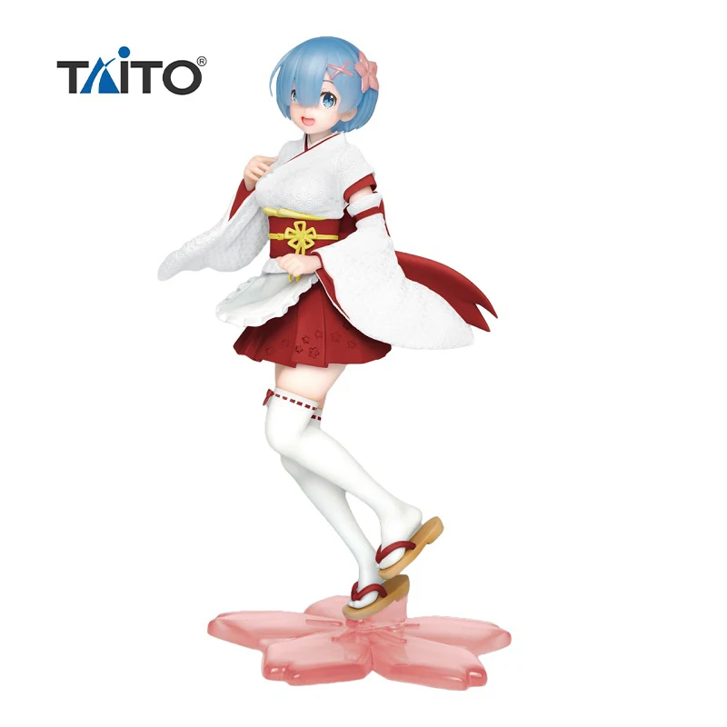 

In Stock Original 23Cm Anime Figure Taito Re:life In A Different World From Zero Rem Scenery Model Toys Desktop Decoration