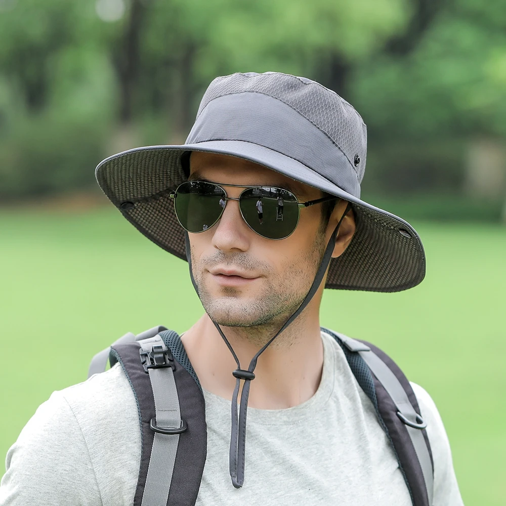 New Sun Protection Fishing Hat Summer Breathable Mesh Camping