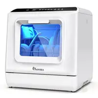 Compact Countertop Dishwasher 5L Water Tank Dual Spray Arm Anti Leakage Easy Use Multi-Purpose Dry Function  Kitchen 1