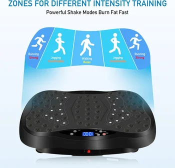 Vibration Plate Exercise Machine with Remote Control, Whole Body Workout Fitness Machine, Foot Massage, No Resistance Bands 3