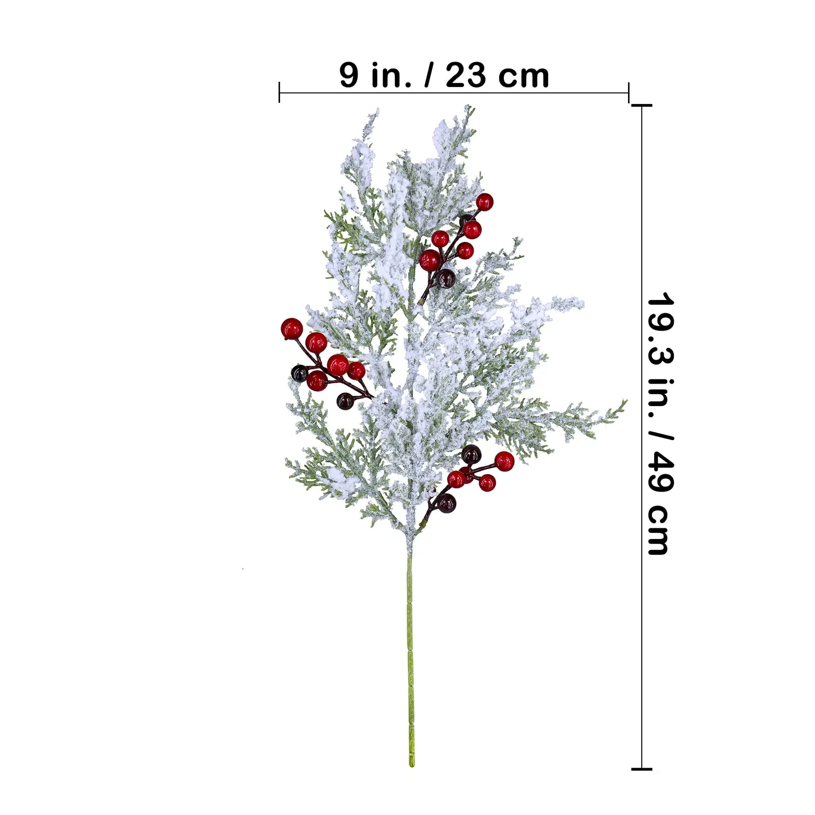 thumbnail image 1 of Adornos para árbol de Navidad con forma de piña y flores artificiales de frutos rojos, embalaje de regalo para fiestas en casa, corona de bricolaje, 1 of 5