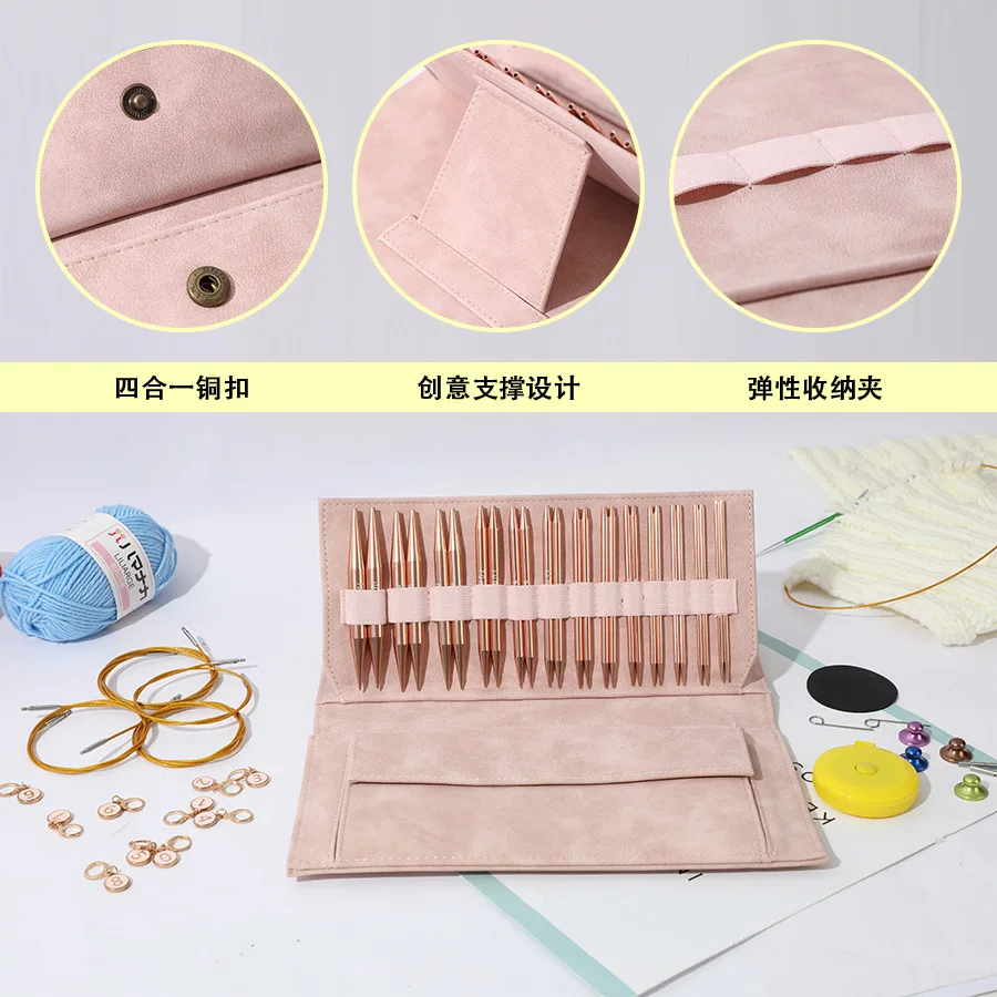 Aluminum Interchangeable Sewing Crochet Needle Circular Knitting Interchangeable Crochet Hook Weaving Yarn Knitting Craft Tool