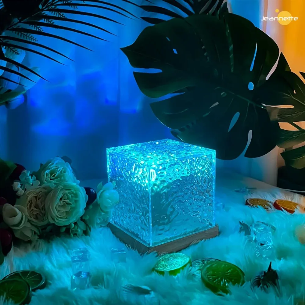 Colorful Water Ripple Night Light Lamp for Home Decor