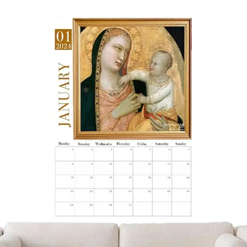 

Weird Babies Calendar Hangable Monthly Wall Calendar Medieval Renaissance Wall Calendar Virgin Mary Monthly Calendars For Living