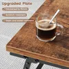 Folding Coffee Table, Leg Latches Portable Sturdy Floor Table Desk for Sitting on The Floor, Café Tables 6