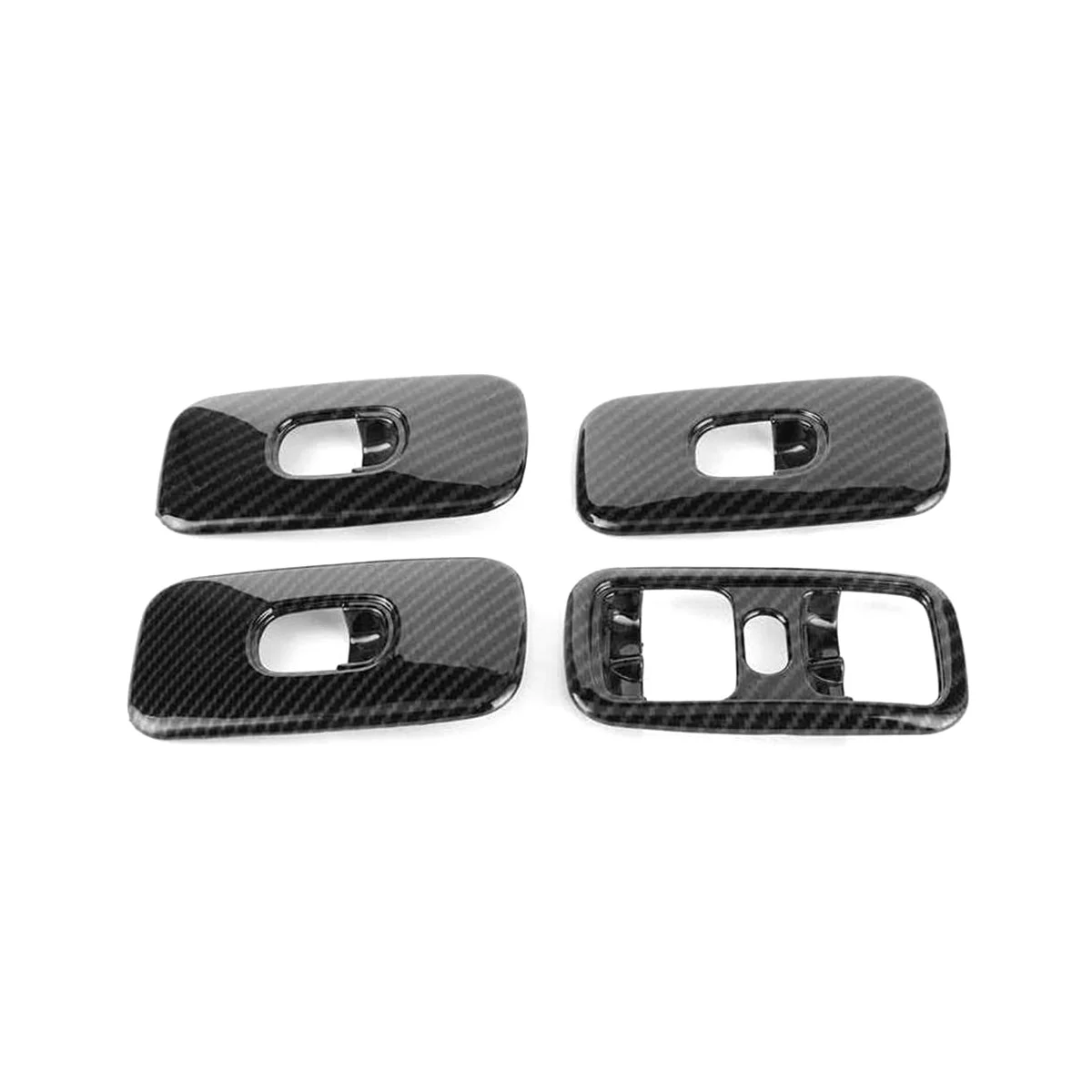 

4Pcs Carbon Fiber Window Lift Switch Cover Decoration Trim for G Class W463 G500 2007-2010