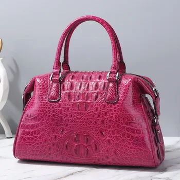 2023 New Designer Crocodile Skin Women Travel Handbag Fashion Genuine Leather Lady Shoulder Bag Large Capacity Messenger Bag 50
