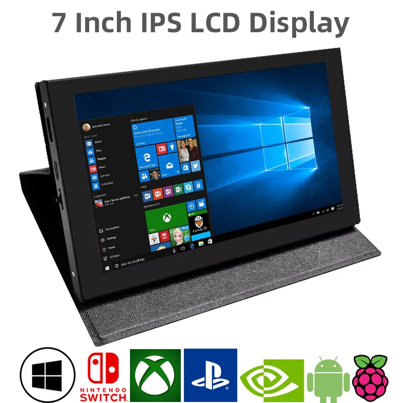 Compatível com Hdmi Display Lcd com Caixa Cortical Monitor Portátil Ips Touch Screen Raspberry pi Laranja pi pc com Windows 7