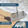 Sand Sifter Beach Sand Shifting Shovel Scoop Stainless Steel Beach Sifter, Sand Scoop Beach Rake, Shark Tooth Sifter Shovel 3