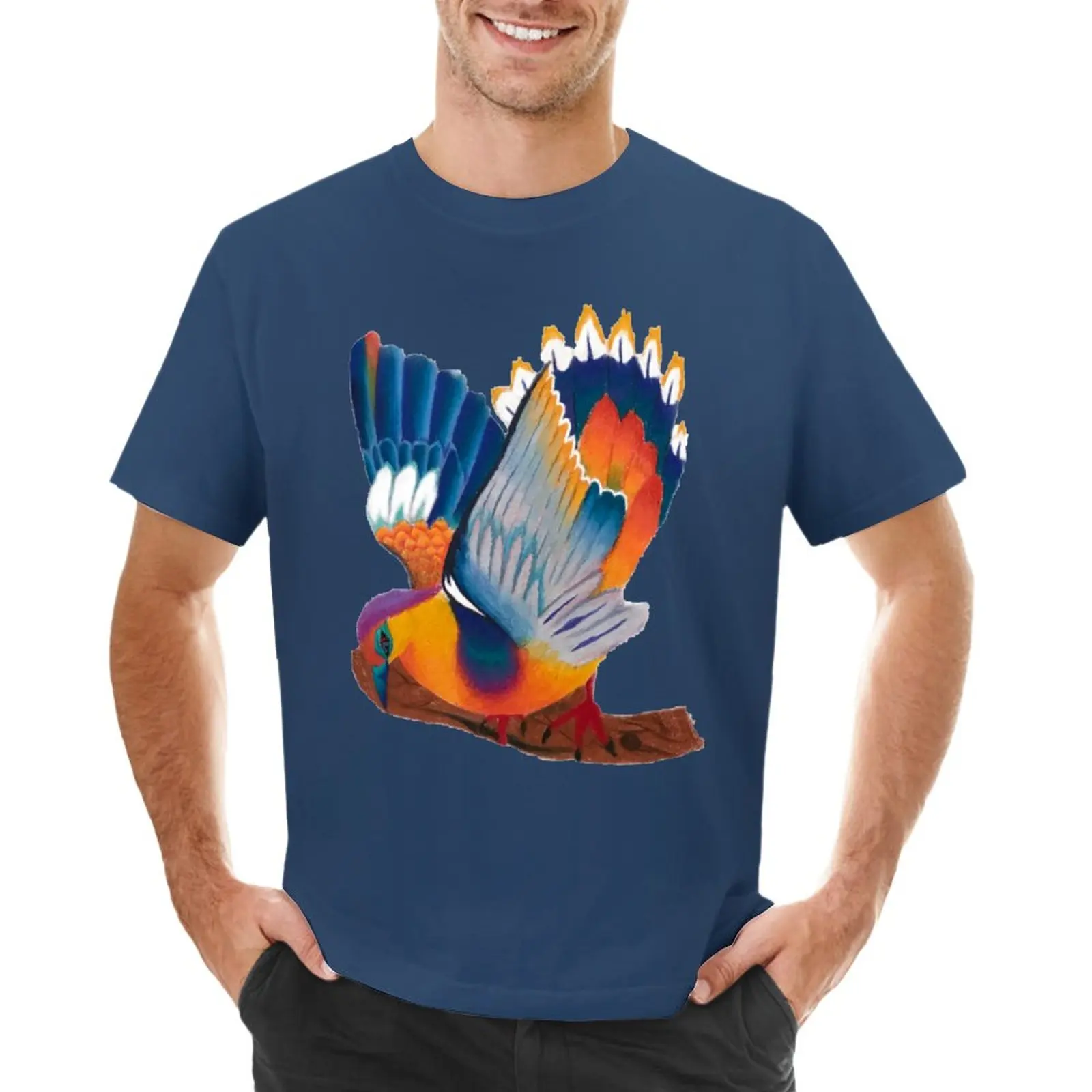 

Fowl Colors T-Shirt plus size tops vintage quick drying Short sleeve tee men t shirt