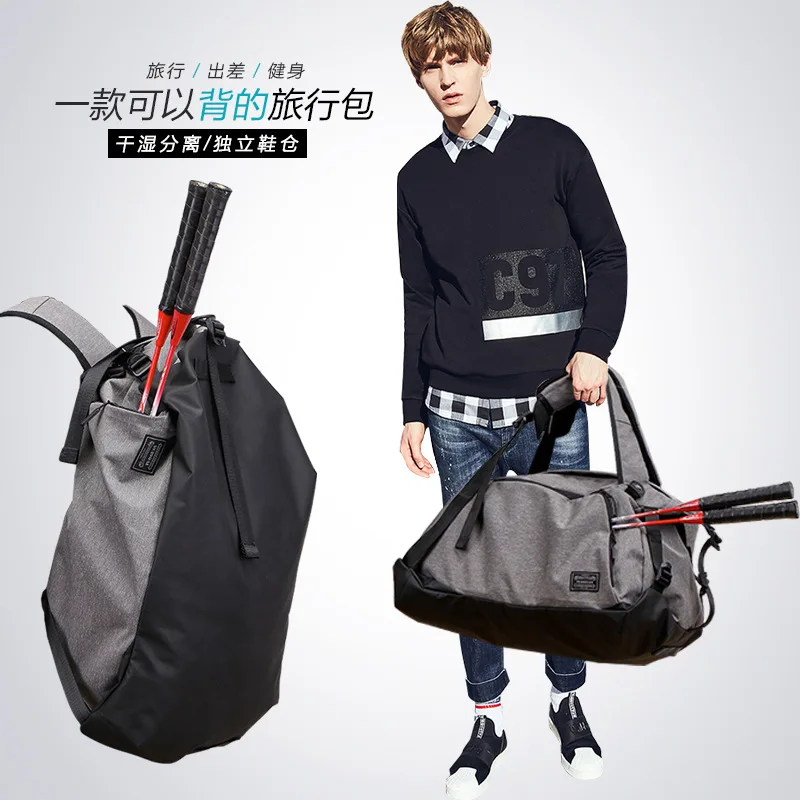 Original Badminton Bag with Shoes Compartment, Shuttlecock Racket, Max for 3 Rackets, Sports Bag, FD30472190 4
