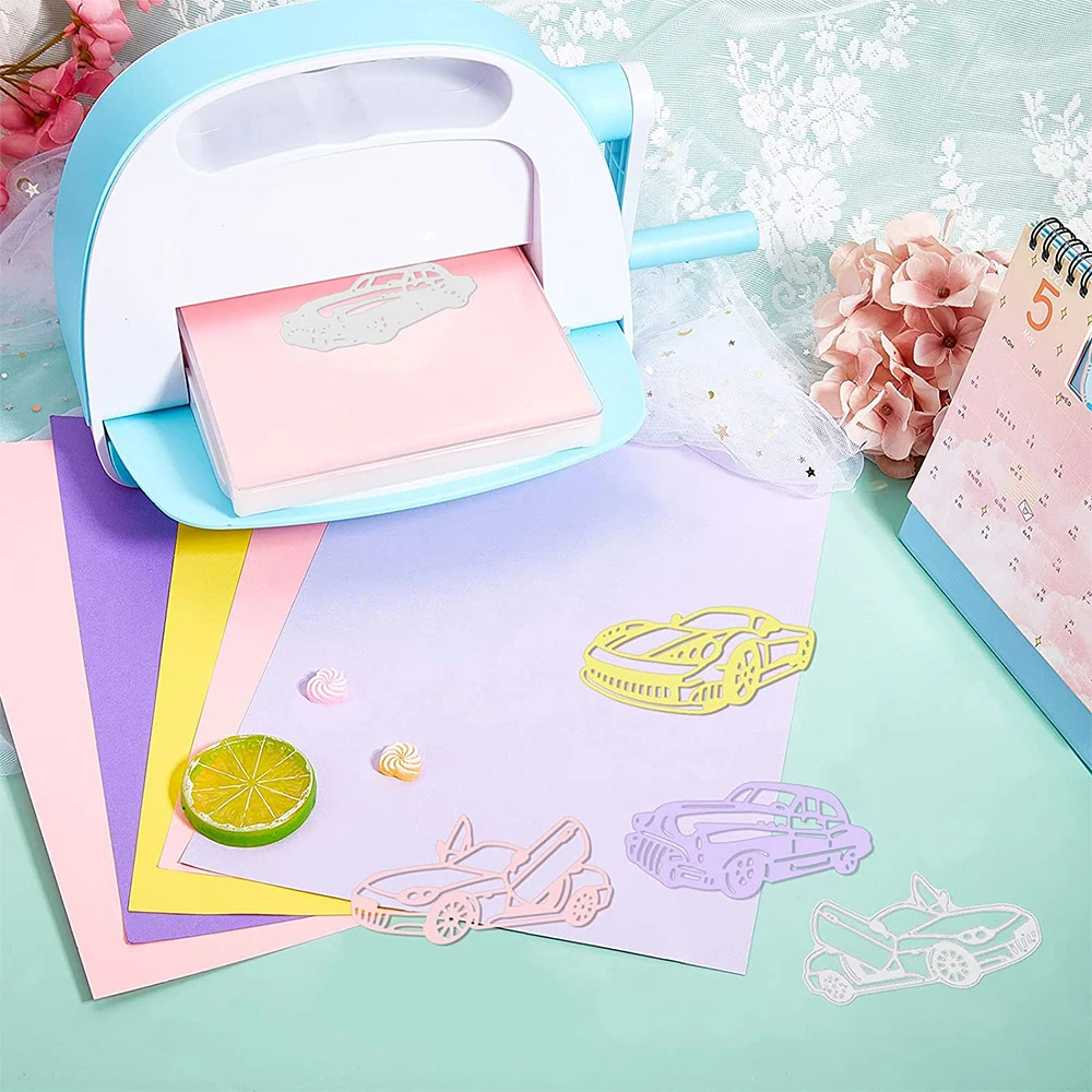 Set Timbri Trasparenti E Fustelle In Acciaio Per Biglietti E Scrapbooking - Stencil Fai Da Te - 2