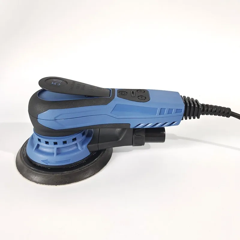 350W Carbon-free Brush Electric Sander 6-speed Variable-speed 6-inch Sanding Tool for Car Paint Putty Wood Dry Sanding and Polishing