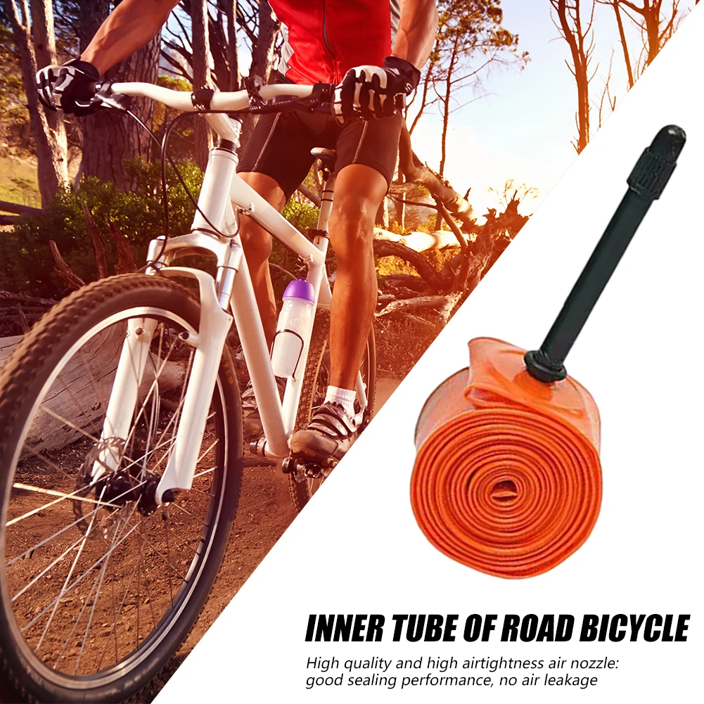 Road Bicycle TPU Tire Mini Portable Road Bike Inner Tube 700C 45/65/85mm Length Valve Lightweight Bicycle Accessories