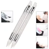 Dual-ended Silicone Sculpture Pen for Nail Art, Easy and Precise Nail Design Tool, 3D Carving Glitter Dotting Brush 1