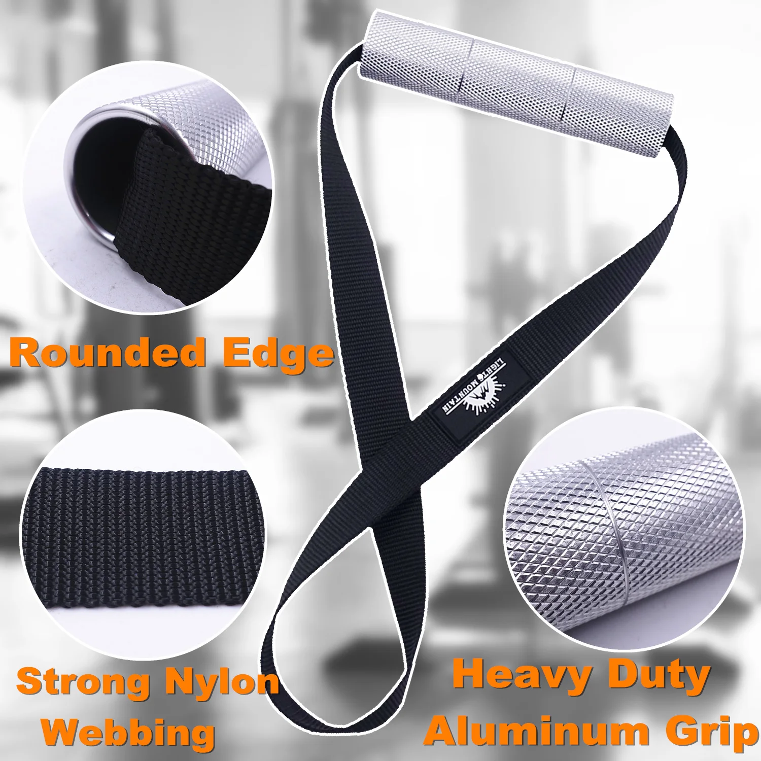 Description Picture 5 of itemPull Up Resistance Bands Handle Aluminium Metal Grips for Cable Machine Workout T-bar Row Training Portable Home Gym Handles
