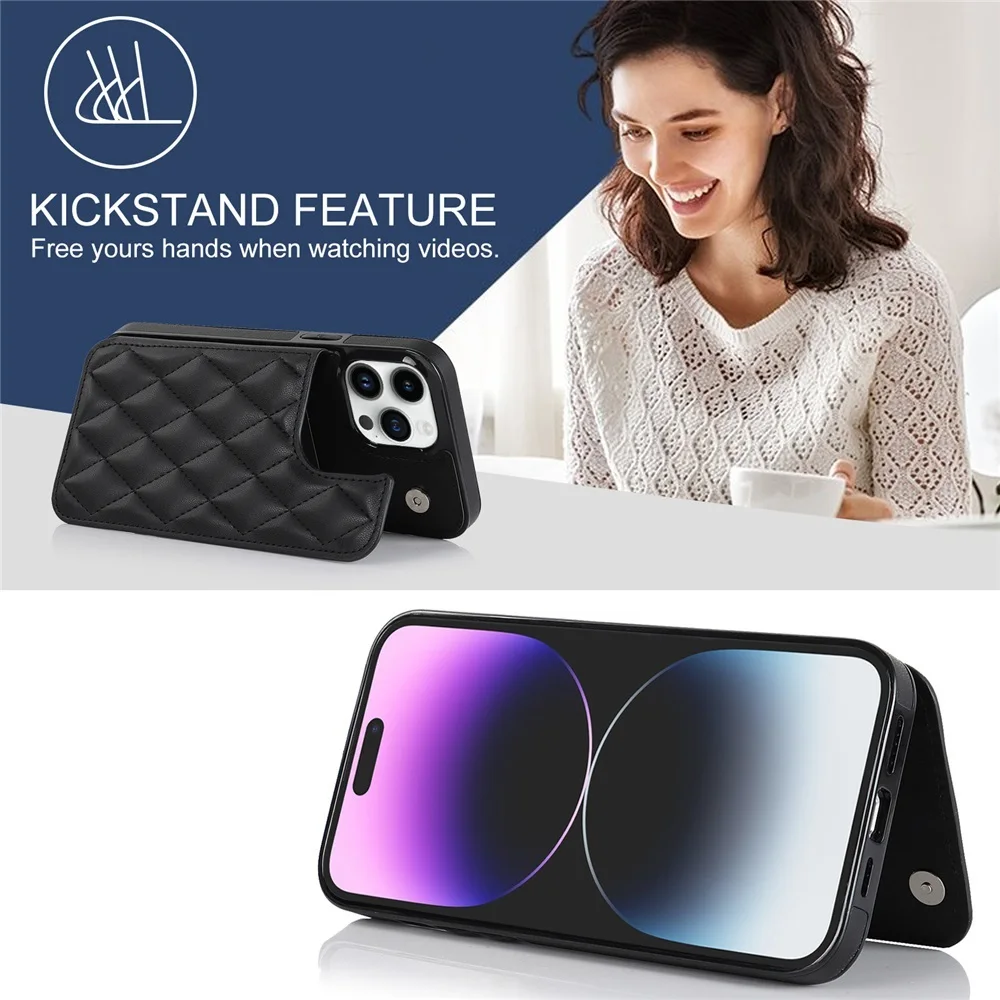 Skรณrzane etui na karty Retro z klapkฤ
do iPhone 11 12 13 14 Max Mini pokrowiec na portfel XR X XS Max 8 7 6S 6 Plus 5S SE 2022 2020