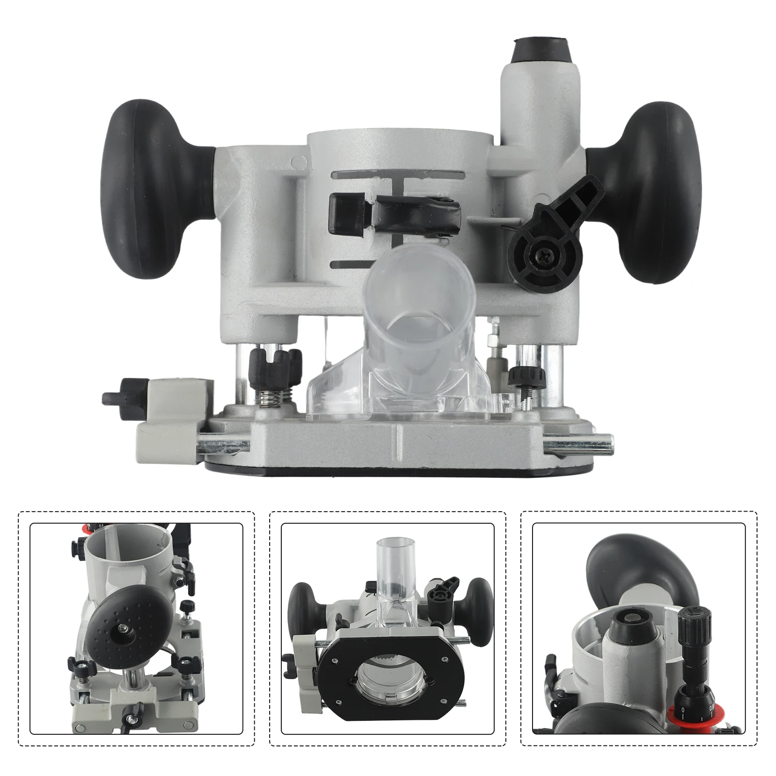 

65mm Plunge Router Base Milling Trimming Base For Trimming Woodworking Solid-locking Machine Power Tool Parts Repairing