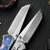 Austria M390 Powdered Steel Folding Knife Titanium Handle 60 HRC Ceramic Bearing EDC Tools Camping Hunting Outdoor Folding Knife 3