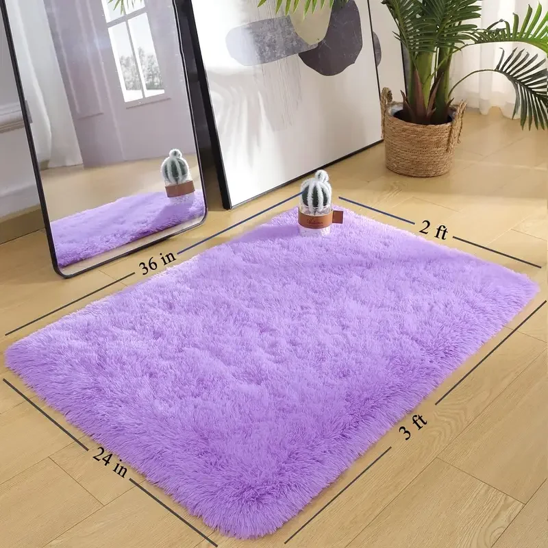 Room Mat Home Decor Living Room Mat Tie-Dye Gradient Silk Wool Carpet Entry Plush Soft Fluffy VIKAMA floor mat